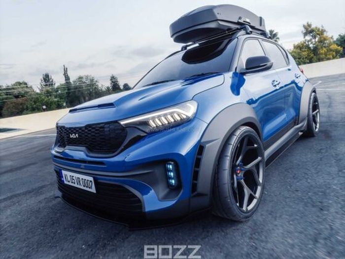 Menanggalkan dominasi aksen krom, gril diberi warna hitam dan ada DRL LED custom 