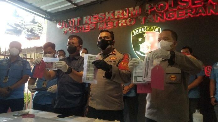 Konferensi Pers aksi rampok mantan pegawai perusahaan karena dendam kesumat di Tangerang