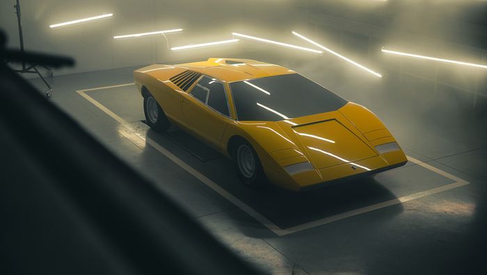 Lamborghini LP 500 versi rekonstruksi.