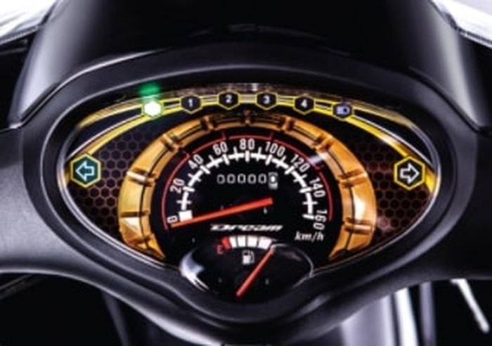 tampilan speedometer Honda Dream 125,
