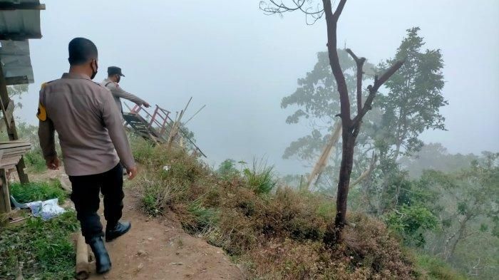 Kondisi jurang yang dilihat dari atas