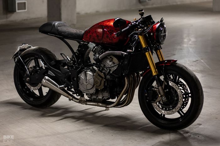 Honda CBF600 cafe racer yang mempesona