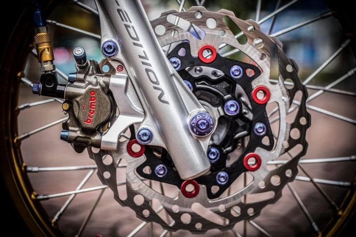 Pelek dan pengeremannya turut dimaksimalkan