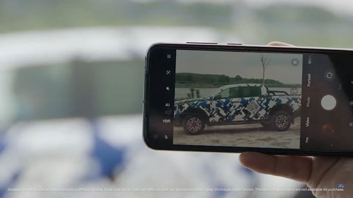 Sekilas tampilan Ranger di video teaser yang dibagikan Ford.
