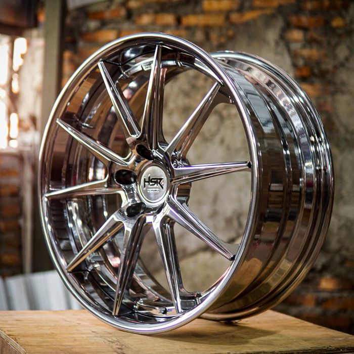 Pelek spesial dari HSR Wheel dengan desain sesuai keinginan pemesan dibuat dengan proses forging