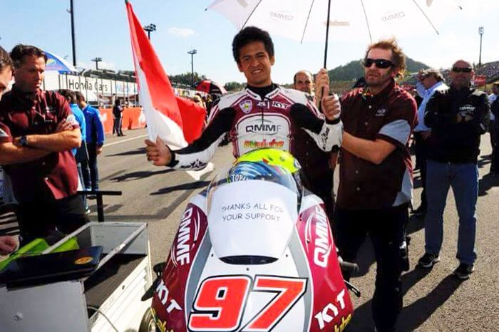 Rafid Topan Sucipto pada tahun 2013 di kelas Moto2