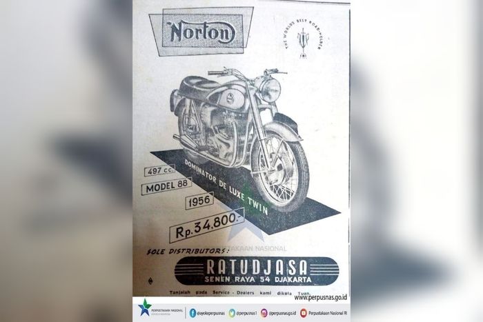 Brosur Norton 88 Dominator Deluxe Twin yang dijual Rp 34,8 ribu.