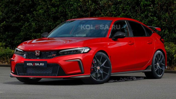 Hasil render Honda CIvic Type R 2023