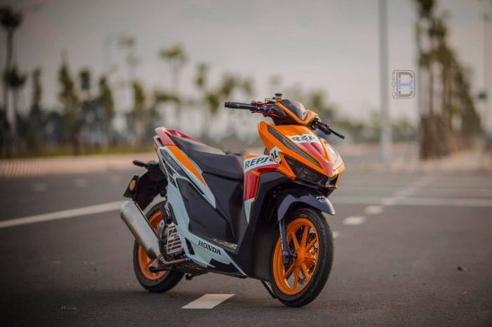 Modifikasi Honda Vario 150 yang sporty banget