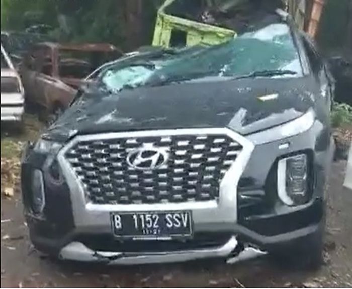 Kondisi Hyundai Palisade yang menewaskan Bos Indomaret