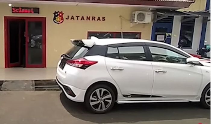 Toyota Yaris milik mahasiswa yang dirampas oknum polisi dan ASN di Bandar Lampung dengan modus narkoba