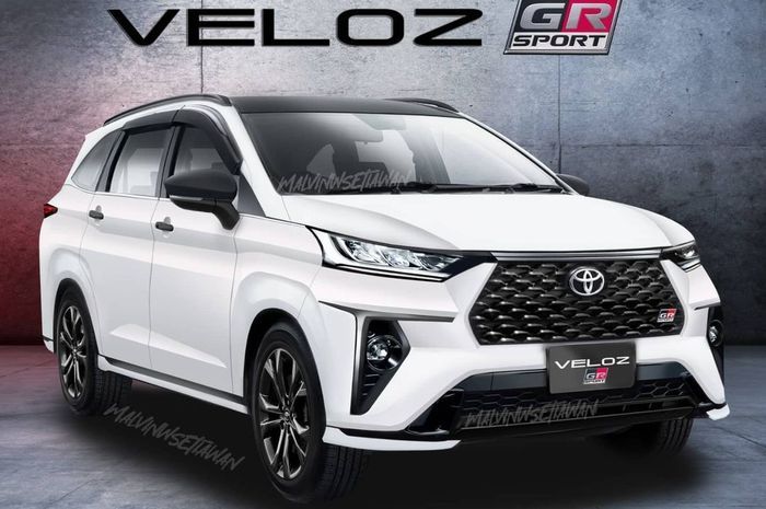 modifikasi digital Toyota Veloz baru tampil sporty dengan jubah GR Sport