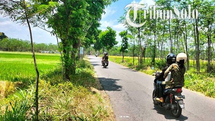 Jalan Gendaren-Jatinom, Klaten yang rencana bakal membelah rest area tol Solo-Jogja, desa Manjungan, Ngawen, Klaten