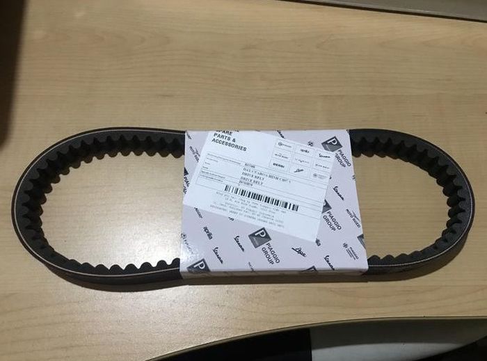 Ilustrasi v-belt asli Vespa matic