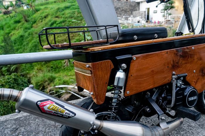 Mesin Yamaha Alfa ini mengalami beberapa ubahan dan pemasangan part-part modern