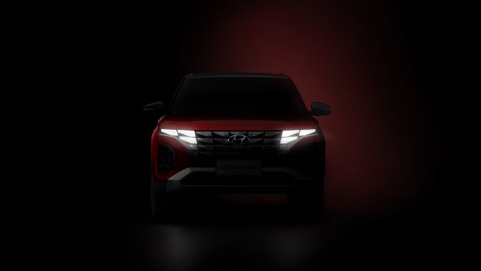Siluet desain tampak depan Hyundai Creta