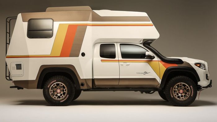 Modifikasi Tacozilla Tacoma Camper bergaya retro di SEMA Show 2021