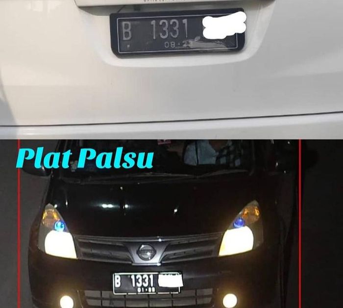 Oknum pengguna pelat nomor palsu kena tilang elektronik di JPO Margonda, Depok