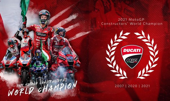 Ducati juara konstruktor MotoGP 2021