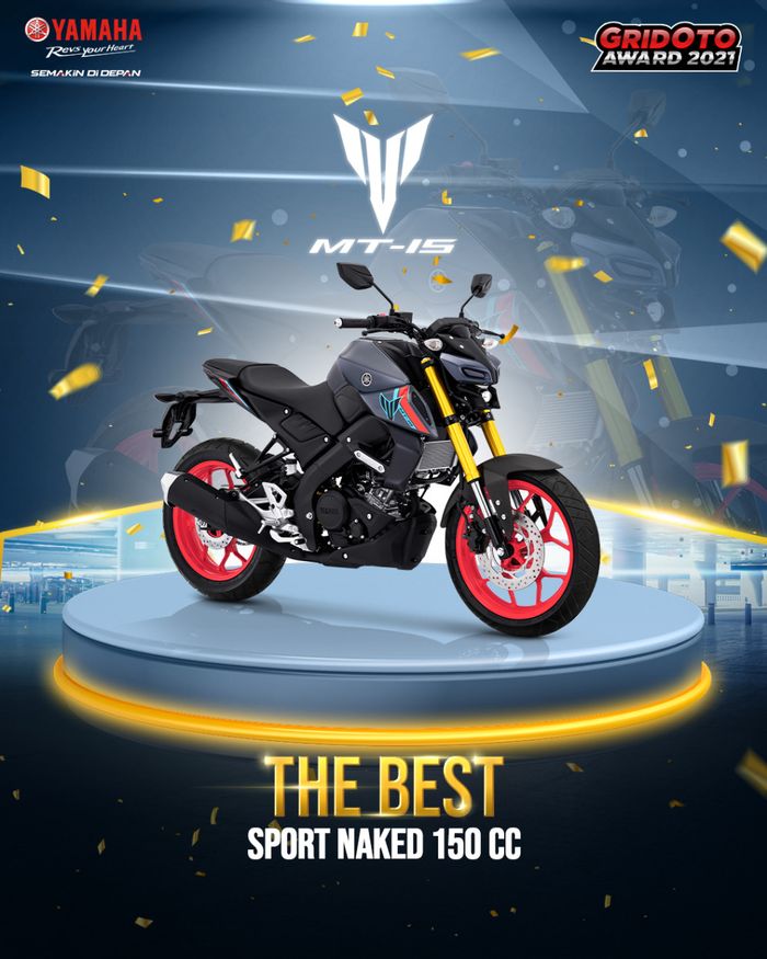 Yamaha MT-15 sabet gelar Best Sport 150-155 CC Naked GridOto Award 2021