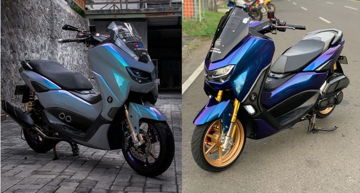 2 Yamaha All New NMAX Adu Kece di ajang Customaxi 2021