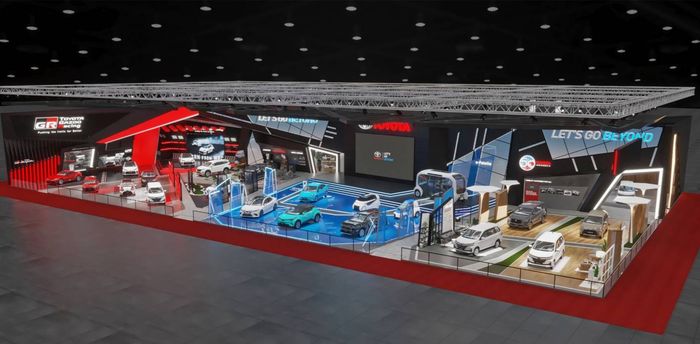 Tampilan booth Toyota di GIIAS 2021