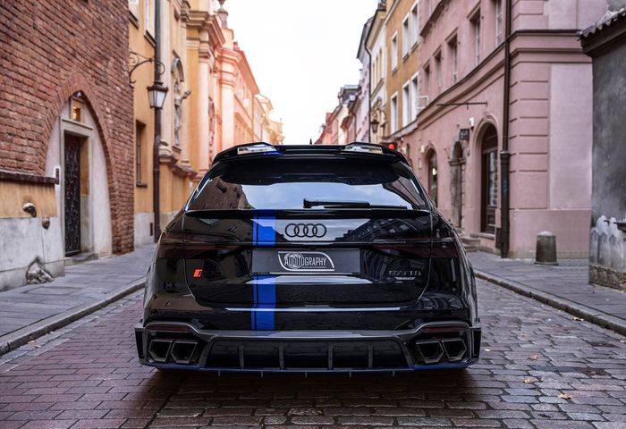 Tampilan belakang modifikasi Audi RS6 Avant hasil kolaborasi MTM dan Mansory
