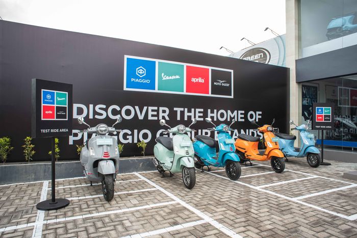 Area test ride Vespa di Dealer Premium Motoplex Udayana Satya Laksana Bali