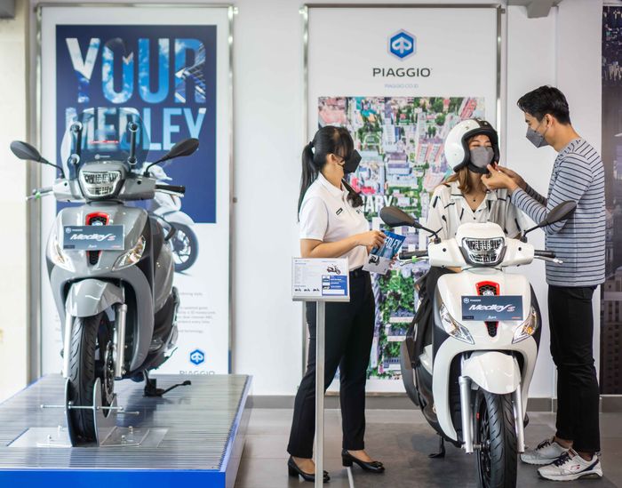 Area Piaggio di Dealer Premium Motoplex Udayana Satya Laksana Bali