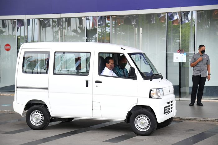 Mitsubishi Minicab-MiEV yang dijajal Presiden Jokowi di GIIAS 2021