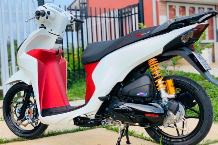Modifikasi Honda Vision 110 yang apik dan keren