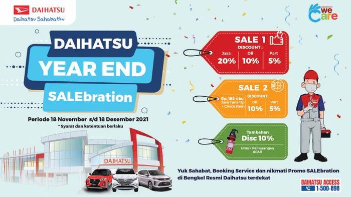 Program Daihatsu Year End SALEbration mulai 18 Nov - 18 Des 2021