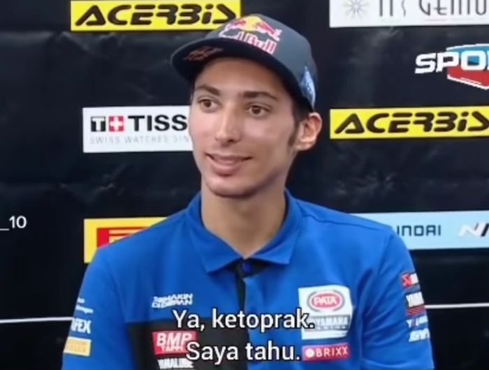 Toprak Razgatlioglu mengaku penasaran ingin coba makan ketoprak