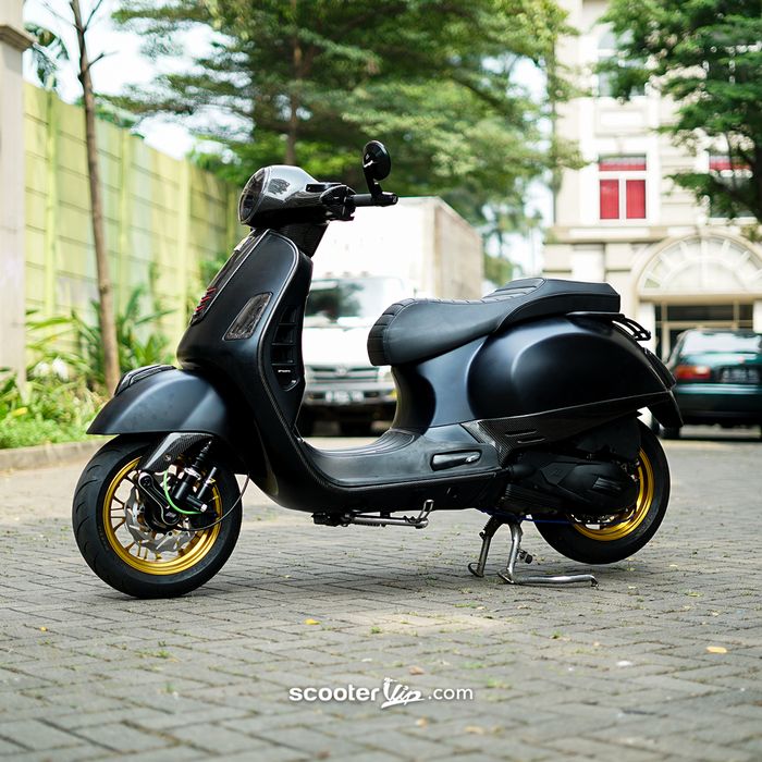 Modifikasi Vespa GTS 150 Atta Halilintar garapan Scooter VIP