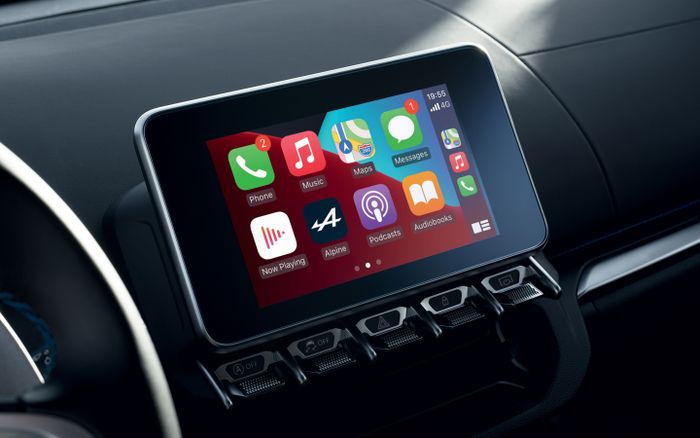 Apple CarPlay pada Alpine A110.