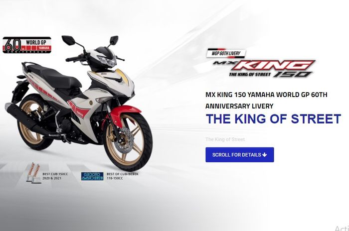 MX King 150 World GP 60Th Anniversary Livery, si raja jalanan Yamaha selain RX-King.