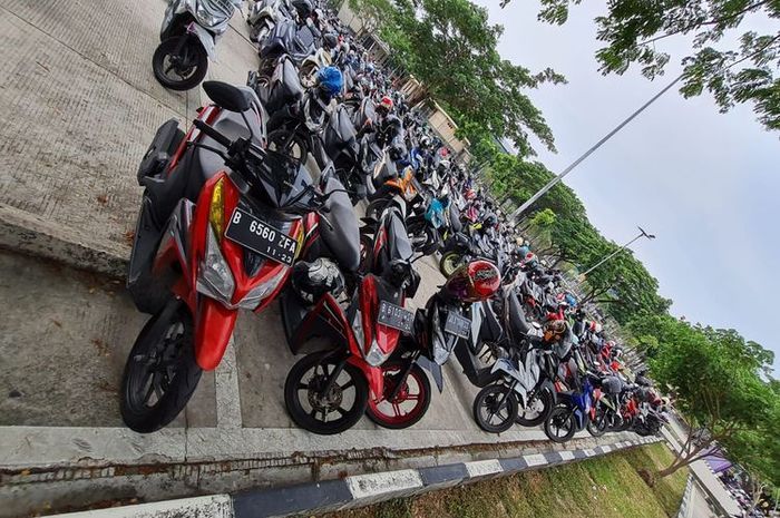 Honda Vario 125 yang ditarik tarif parkir Rp 640 ribuan di Bandara Soekarno-Hatta