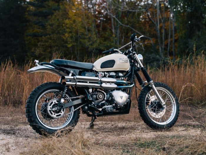 Triumph Scrambler высота по седлу