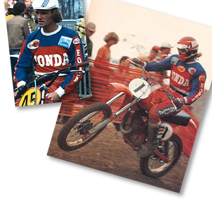 Tahun 1973, warna motornya masih merah, tapi jersey sudah RWB