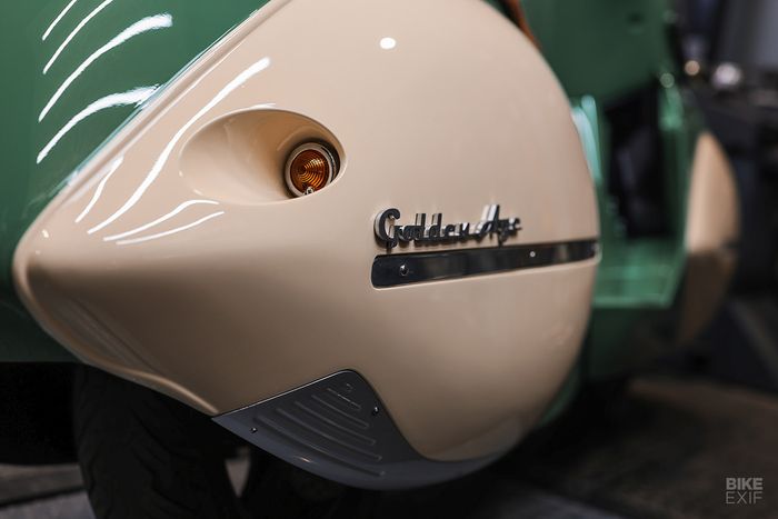 Exhaust system tampak menyatu dengan bodinya