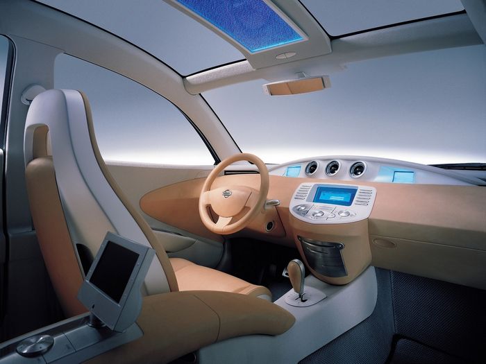 Interior mobil konsep Nissan Fusion.