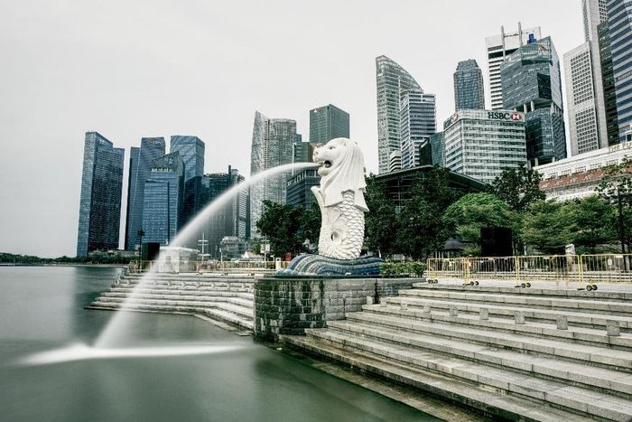 Patung Merlion, Singapura