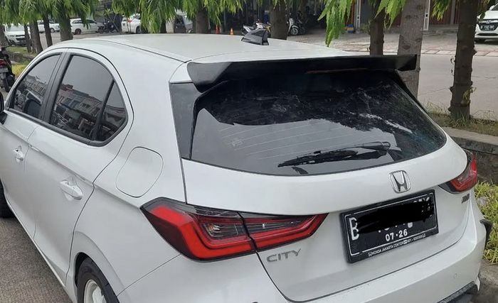 Roof Spoiler Add On Honda City Hatchback Model GT Wing