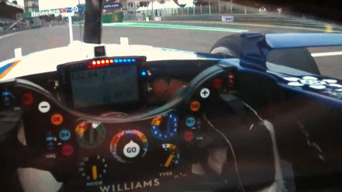 Pandangan pembalap melalui visor cam di F1 2021