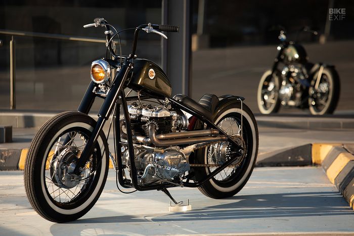 Kawasaki W650 hardtail bobber yang istimewa