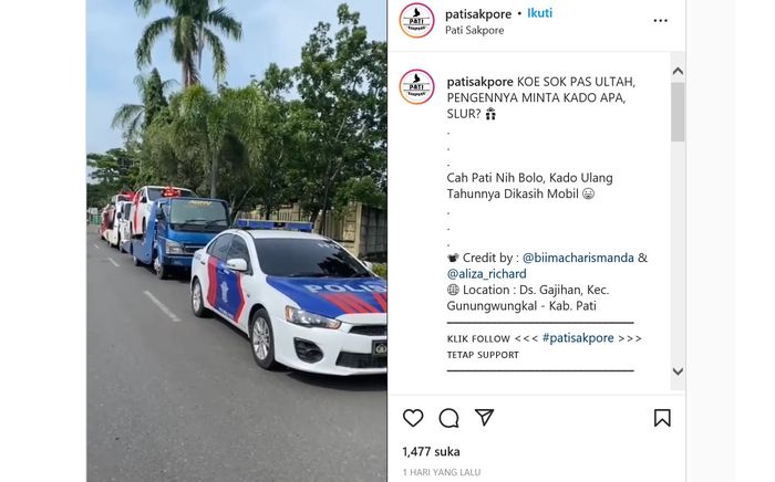 Sekdes di Pati beri kado tiga mobil mewah
