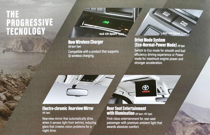 Fitur Toyota Fortuner 2.800 cc lainnya