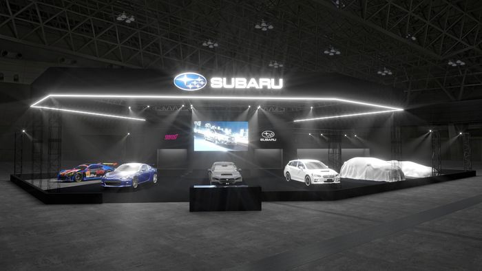 Gambaran booth Subaru di Tokyo Auto Salon 2022