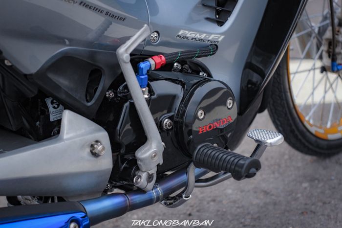 Sektor mesin dapat leher knalpot titanium