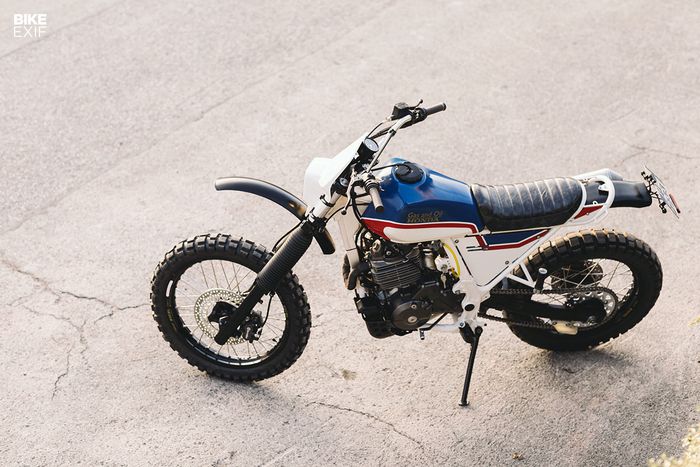 Honda NX650 Dominator scrambler yang begitu sangar